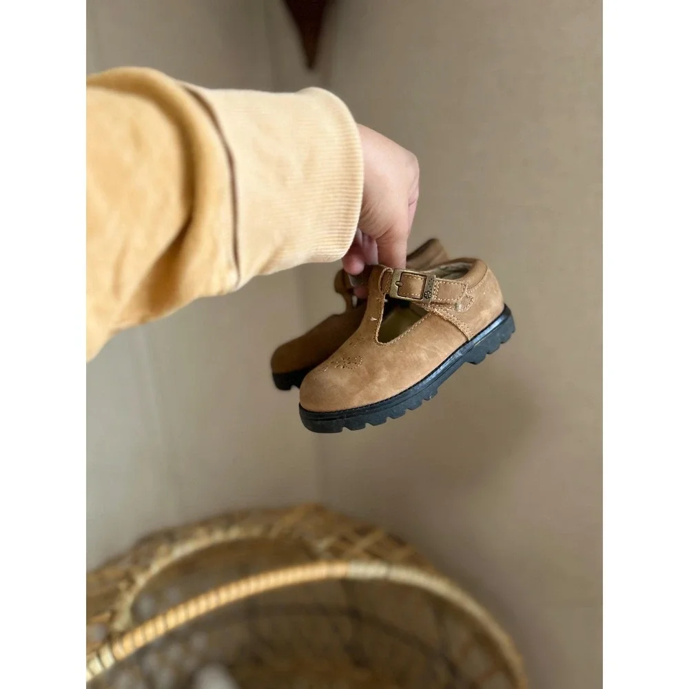 Cheerokee Brown Suede Toddler Clogs